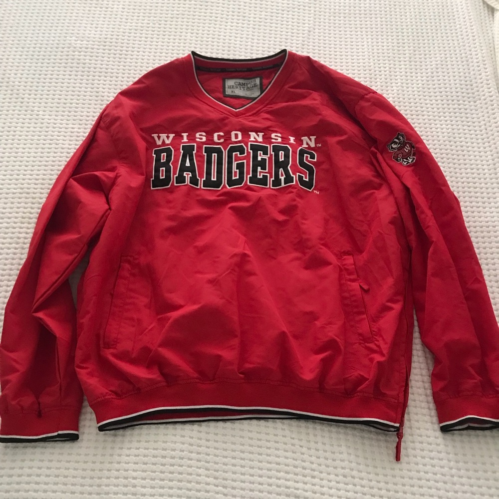 Wisconsin Badger’s Brand New Pullover Windbreaker